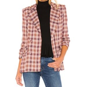 Pink Plaid Blazer
